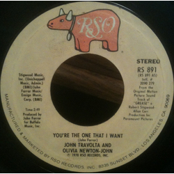 John Travolta / Olivia Newton-John You're The One That I Want Vinyl 7" USED