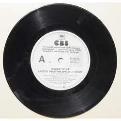 Bonnie Tyler Faster Than The Speed Of Night Vinyl 7" USED