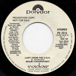 Bram Tchaikovsky Lady From The U.S.A. USED VINYL 7INCH 45 RPM PROMO