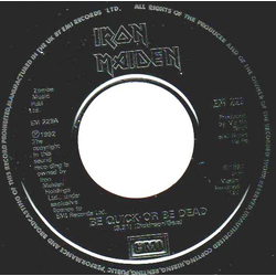 Iron Maiden Be Quick Or Be Dead Vinyl 7" USED