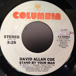 David Allan Coe Stand By Your Man (Promo) USED VINYL 7INCH 45 RPM SINGLE PROMO STEREO