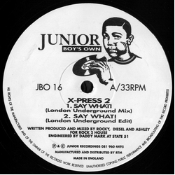 X-Press 2 Say What! Vinyl 12" USED