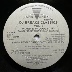 Various DJ Breaks Classics Vol. 3 Vinyl 12" USED