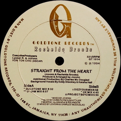 Rachelda Brooks Straight From The Heart Vinyl 12" USED