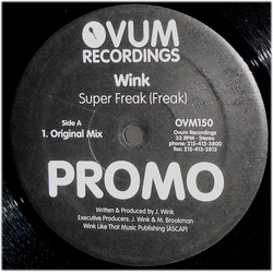 Josh Wink Superfreak (Freak) Vinyl 12" USED