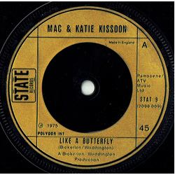 Mac And Katie Kissoon Like A Butterfly Vinyl 7" USED