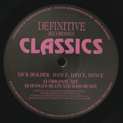 Nick Holder Dance, Dance, Dance Vinyl 12" USED