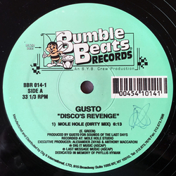 Gusto Disco's Revenge Vinyl 12" USED