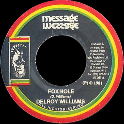 Delroy Williams Fox Hole Vinyl 7" USED