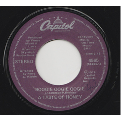 A Taste Of Honey Boogie Oogie Oogie Vinyl 7" USED