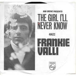 Frankie Valli The Girl I'll Never Know (Angels Never Fly This Low) Vinyl 7" USED
