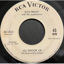 Elvis Presley / The Jordanaires All Shook Up Vinyl 7" USED