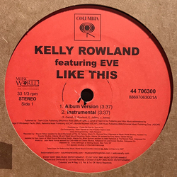 Kelly Rowland / Eve Eve Jihan Cooper Like This Vinyl 12" USED