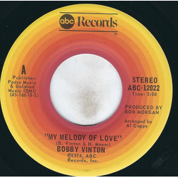 Bobby Vinton My Melody Of Love / I'll Be Loving You Vinyl 7" USED