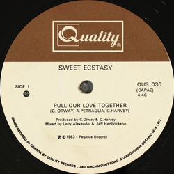 Sweet Ecstasy Pull Our Love Together Vinyl 12" USED