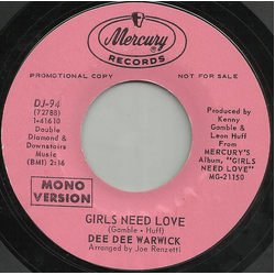 Dee Dee Warwick Girls Need Love Vinyl 7" USED