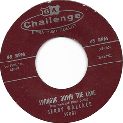 Jerry Wallace Swingin' Down The Lane / Teardrop In The Rain Vinyl 7" USED