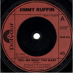 Jimmy Ruffin Tell Me What You Want Vinyl 7" USED