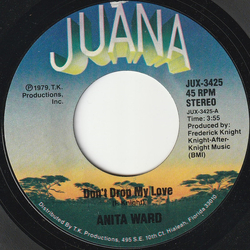 Anita Ward Don't Drop My Love Vinyl 7" USED