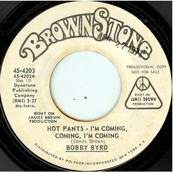 Bobby Byrd Hot Pants - I'm Coming, Coming, I'm Coming Vinyl 7" USED
