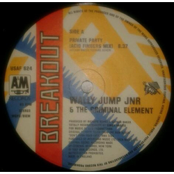 Wally Jump Jr & The Criminal Element Private Party (Acid Fingers Mix) Vinyl 12" USED