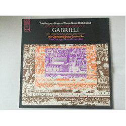 Giovanni Gabrieli / Philadelphia Brass Ensemble / Cleveland Brass Ensemble / The Chicago Brass Ensemble The Antiphonal Music Of Gabrieli Vinyl LP USED