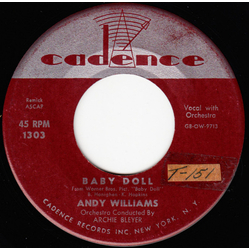 Andy Williams Baby Doll Vinyl 7" USED