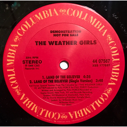 The Weather Girls Land Of The Believers Vinyl 12" USED