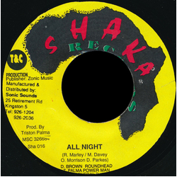 Dennis Brown / Round Head / Tristan Palmer / Powerman / General B All Night Vinyl 7" USED