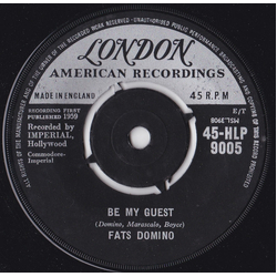 Fats Domino Be My Guest / I've Been Around Vinyl 7" USED