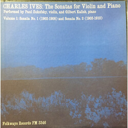 Charles Ives The Sonatas For Violin And Piano Vinyl LP USED