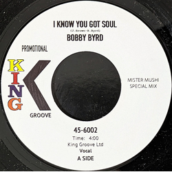 Bobby Byrd I Know You Got Soul Vinyl 7" USED