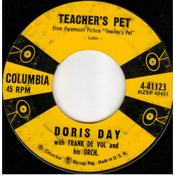 Doris Day / Frank De Vol And His Orchestra Teacher's Pet / A Very Precious Love Vinyl 7" USED