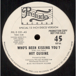 Hot Cuisine Who's Been Kissing You ? Vinyl 12" USED