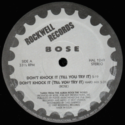 B.O.S.E. Don't Knock It (Till You Try It) Vinyl 12" USED