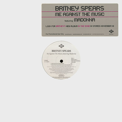 Britney Spears / Madonna Me Against The Music Vinyl 12" USED