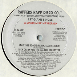 Rich Cason And The Galactic Orchestra Year 2001 Boogie Vinyl 12" USED