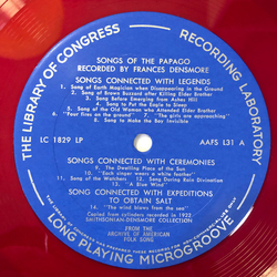 Various Songs of the Papago Vinyl LP USED