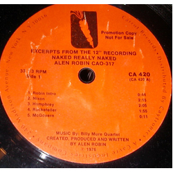 Alen Robin Naked Really Naked. Excerpts From The 12"  Recordings Vinyl 7" USED