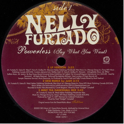 Nelly Furtado Powerless (Say What You Want) Vinyl 12" USED
