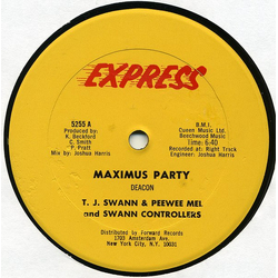 TJ Swann / Peewee Mel / Swann Controllers Maximus Party Vinyl 12" USED