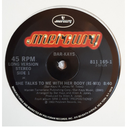 Bar-Kays She Talks To Me With Her Body (Re-mix) Vinyl 12" USED