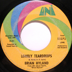 Brian Hyland Lonely Teardrops Vinyl 7" USED