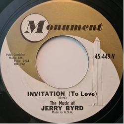 Jerry Byrd Invitation (To Love) Vinyl 7" USED