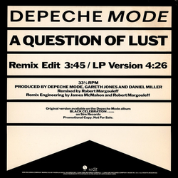 Depeche Mode A Question Of Lust Vinyl 12" USED