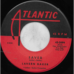 Lavern Baker Saved Vinyl 7" USED