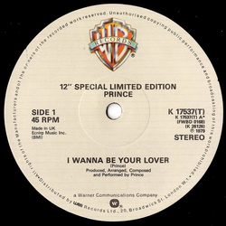 Prince I Wanna Be Your Lover Vinyl 12" USED