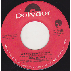 James Brown It's Too Funky In Here / Are We Really Dancing Vinyl 7" USED