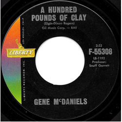 Eugene McDaniels A Hundred Pounds Of Clay / Come On Take A Chance Vinyl 7" USED