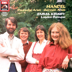 Georg Friedrich Händel / Emma Kirkby / London Baroque Deutsche Arien = German Arias Vinyl LP USED
